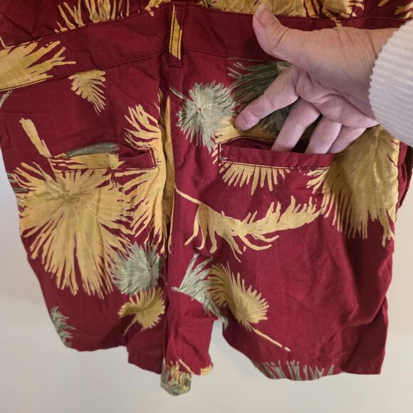 Free People Palm Leaf Malibu Hawaiian Romper XS - Picture 5 of 6